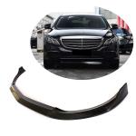 Mercedes Benz E Class W213 Base 2016-2019 Front Bumper Lip Carbon Fiber