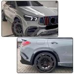 Carbon Fiber Side Wheel Arch Flares Compatible with Mercedes-Benz GLE63 AMG 4Matic+ Coupe Sport Utility 4-Door 2020-2024 Car Fender Flares Arches Wheel Eyelid Eyebrow FA(8PCS)