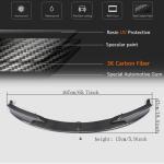 BMW 3 Series F30 M Sport 2012-2018 Front Bumper Lip Carbon Fiber/FRP/ABS