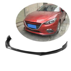 Mazda 3 Axela Sedan Hatchback 2014-2016 Front Bumper Lip Carbon Fiber