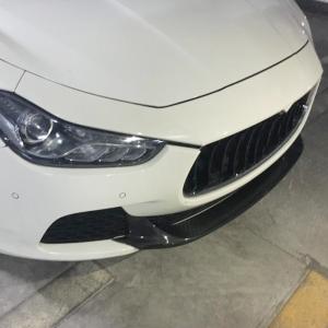 Maserati Ghibli M157 Pre-facelift 2014-2017 Front Bumper Lip Carbon Fiber