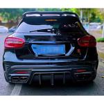 Mercedes Benz GLA Class X156 GLA45 AMG Sport Utility 4-Door 2016-2019 Rear Bumper Diffuser Carbon Fiber