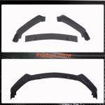 Infiniti Q60 Q60S Coupe 2-Door 2016-2019 Front Bumper Lip 3Pcs Glossy Black ABS