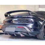 Porsche Taycan Base 4S Sedan 4-Door 2019-2024 Carbon Fiber Rear Bumper Lip