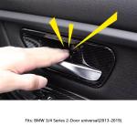 BMW 3/4 Series 2-Door Universal (2013-2019) Dry Carbon Fiber Door Cup– Direct Fit