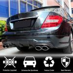 Mercedes Benz W204 C204 C300 Sport C63 AMG Facelift 2012-2014 Rear Bumper Diffuser Carbon Fiber
