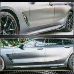 BMW 8 Series G16 M Sport F93 M8 2018-2021 Side Skirts Splitters Dry Carbon Fiber