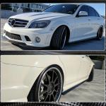 Mercedes Benz W204 C63 AMG 2008-2014 Side Skirts Carbon Fiber