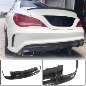 Mercedes Benz CLA Class (W117) C117 Sport CLA45 AMG Facelift 2017-2019 Rear Bumper Diffuser Carbon Fiber