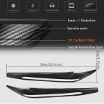 BMW X5 F15 X6 F16 2014-2019 Headlight Eyebrows Lamp Eyelids Carbon Fiber