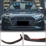 Audi S4 A4 Sline B9.5 Sedan Facelift 2020UP Front Bumper Lip Dry Carbon Fiber