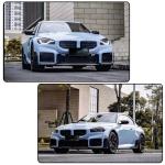 Matte Black Front Lower Air Vent Cover for BMW G87 M2 Base Coupe 2 Door 2022-2024 Fiberglass Front Air Vent Intake Duct Inserts Cover Bumper Splitters Protector Factory Outlet