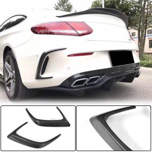 Mercedes Benz (W205) C205 A205 C63 AMG Pre-facelift 2015-2019 Rear Bumper Splitters Carbon Fiber/FRP