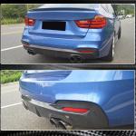 BMW 3 Series F34 M Sport GT GranTurismo 2014-2018 Rear Bumper Diffuser Carbon Fiber