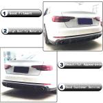 Audi S4 Sedan 2017-2020 Rear Bumper Diffuser With Splitters Carbon Fiber