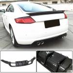 Carbon Fiber Rear Bumper Diffuser for Audi TT MK3 8S Base 2015-2019