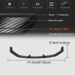 Audi RS3 8V.5 Sedan Facelift 2017-2019 Front Bumper Lip Carbon Fiber