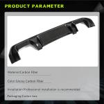 Mercedes Benz V Class W447 V220d V250 Van 4-Door 2016-2018 Rear Bumper Diffuser Carbon Fiber