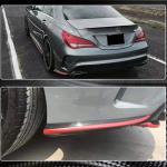 Mercedes Benz CLA Class (W117) C117 Sport CLA45 AMG 2013-2019 Rear Bumper Splitters Carbon Fiber