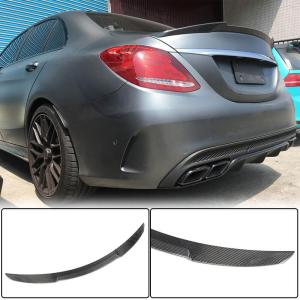 Mercedes Benz C Class W205 2015-2021 Rear Trunk Spoiler Carbon Fiber