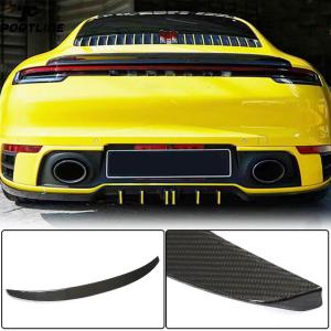 Porsche 911 992 Carrera Turbo S 4S 2019-2023 Rear Trunk Spoiler Dry Carbon Fiber