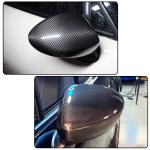 Dry Carbon Fiber Mirror Caps Compatible with Mazda MX-5 Miata MX5 2016-2024 Add on Style Side Rearview Mirror Cover Caps Exterior Shell Factory Outlet