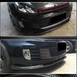 Volkswagen VW Golf 6 MK6 GTI 2010-2013 Front Bumper Lip Carbon Fiber