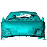 Audi R8 V10 Coupe Spyder Convertible 2Door 2023+ Front Bumper Vents Dry Carbon Fiber