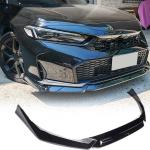 Gloss Black Front Lip Spoiler Compatible with Honda Accord 11th 2025UP PP Front Lip Splitter Air Dam Bumper Protection Spoiler Splitter 3PCS