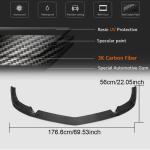 Mercedes Benz C197 R197 SLS AMG 2010-2013 Front Bumper Lip Carbon Fiber