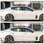 Kia Stinger (2018-2023) Dry Carbon Fiber Window Visor Shades Sun Rain Guard – Direct Fit
