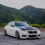 BMW 3 Series F30 M Sport Front Bumper Lip Carbon Fiber/FRP 2012–2018
