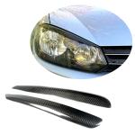 Volkswagen VW Golf 6 MK6 GTI R/R20 2010-2013 Headlight Eyelids Carbon Fiber