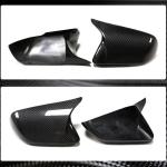 Ford Mustang V6 V8 GT GT350R 2015-2021 Add-on Mirror Covers Dry Carbon Fiber