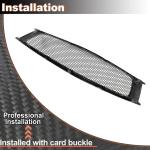 Carbon fiber Front Hood Grill Grille Cover Fits for Infiniti G37 2008-2013 Coupe 2Door Replacement Conversion Front Kidney Grille