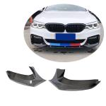BMW 5 Series G30 G31 M Sport 2017-2020 Front Bumper Splitters Carbon Fiber