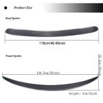 Carbon Fiber Rear Roof Spoiler & Rear Trunk Spoiler for 2015-2018