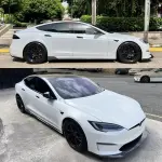 Tesla Model S Sedan 2021-2023 Side Skirts Carbon Fiber