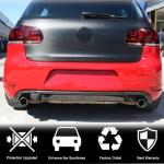 Volkswagen VW Golf 6 MK6 GTI 2010-2013 Rear Bumper Diffuser Carbon Fiber