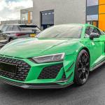 Audi R8 V10 Coupe Spyder Convertible 2Door 2023+ Front Bumper Lip Dry Carbon Fiber