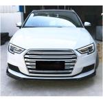 Audi A3 Base Hatchback 17-20 Front Bumper Lip Carbon Fiber
