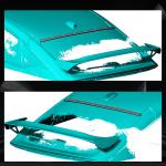 Honda Civic TYPE R Hatchback 4-Door 2023+ Rear Roof Spoiler Carbon Fiber