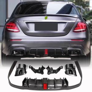 Mercedes Benz W213 Sport E43 E53 E63 AMG 2017-2019 Carbon Fiber Rear Diffuser