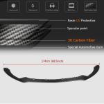 Ford Mustang V6 V8 GT 2015-2017 Front Bumper Lip Carbon Fiber