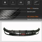 Audi Q8 SQ8 Sport Utility 4-Door 2019-2022 Rear Bumper Diffuser Carbon Fiber