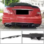 Mercedes Benz W204 C204 C63 AMG Facelift 2012-2014 Rear Bumper Diffuser Carbon Fiber