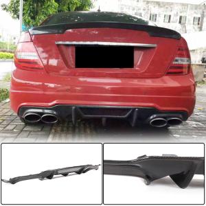 Mercedes Benz W204 C204 C63 AMG Facelift 2012-2014 Rear Bumper Diffuser Carbon Fiber