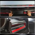 Dodge Challenger 2015-2022 Rear Taillight Lamp Cover Dry Carbon Fiber