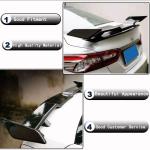 Toyota 8th Gen Camry LE SE XLE XSE 2018-2022 & for Honda Accord 10th Gen Rear Trunk Spoiler Glossy Black