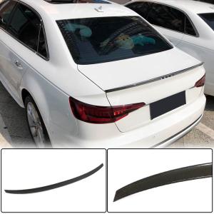 Audi A4 Sline S4 B9 B9.5 Sedan 2017-2023 Rear Trunk Spoiler Carbon Fiber